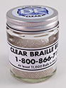 Braille Beads Clear Acrylic 11,000 Per Jar
